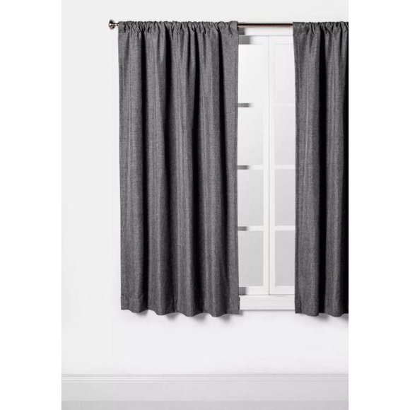Lightblocking Curtain Panel 63″ L x 42″ charcoal